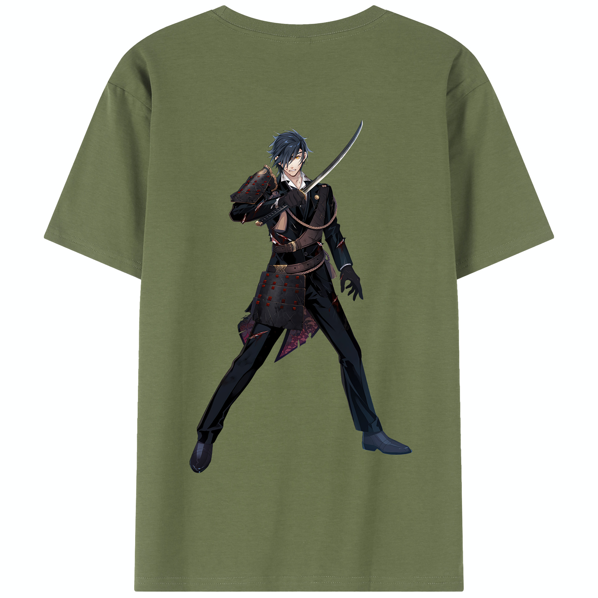 （画像用） 刀剣乱舞 Touken Ranbu 綿100％半袖Tシャツ（背面プリント）
